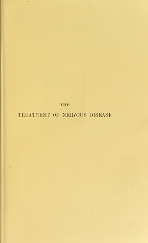 Cover for The treatment of nervous disease