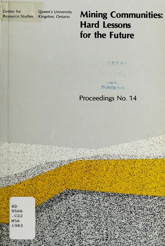Cover for Mining communities