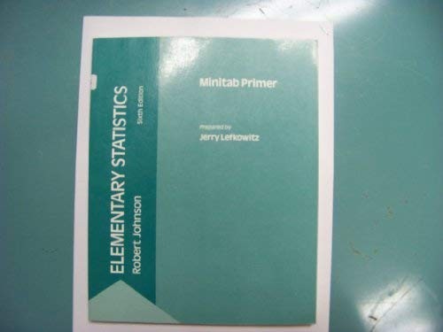 Cover for Minitab primer