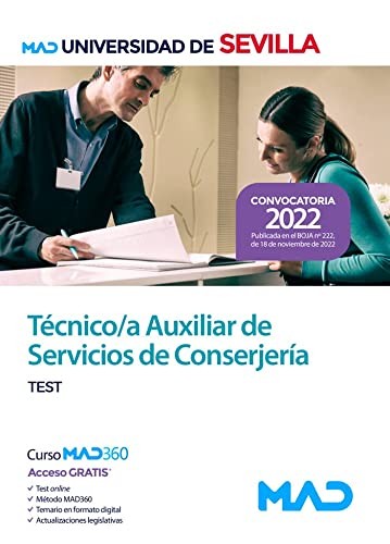Cover for Técnico/a Auxiliar de Servicios de Conserjería de la Universidad de Sevilla. Test
