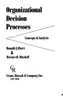 Cover for Organizational decision processes