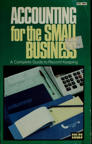 Cover for Accounting for the small business