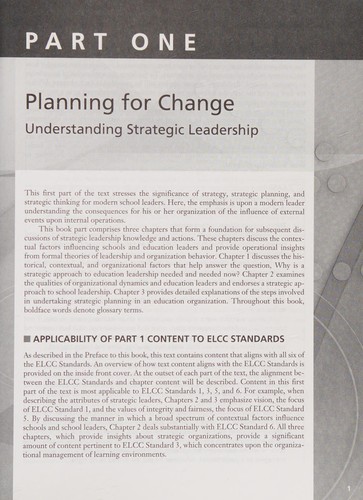 Cover for Strategic Leadership for 21st Century Schools (Peabody College Education Leadership Series) (Peabody College Education Leadership)
