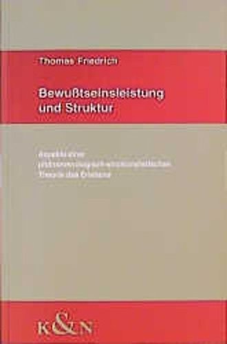 Cover for Bewusstseinsleistung und Struktur