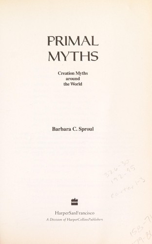 Cover for Primal myths