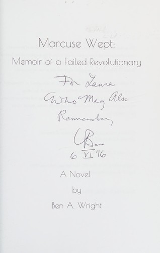 Cover for Marcuse Wept