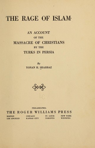 Cover for The rage of Islam