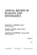Cover for Annual Review of Ecology and Systematics