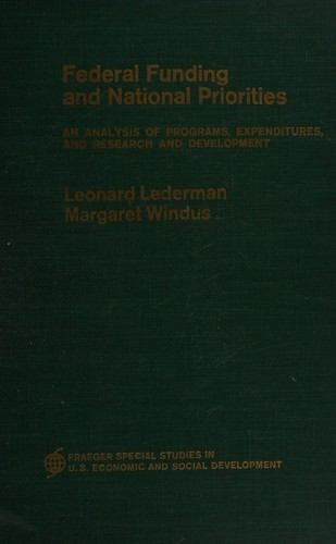 Cover for Federal funding and national priorities