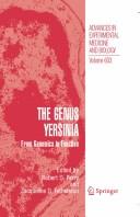 Cover for The genus Yersinia