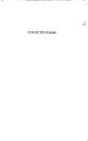 Cover for Collected Poems, 1924-1936
