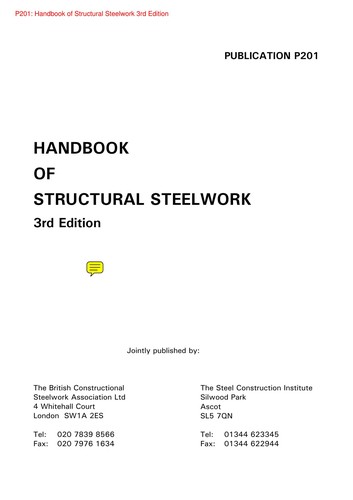 Cover for Handbook of structural steelwork.