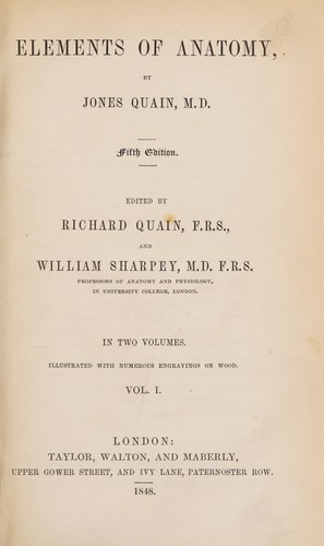 Cover for Elements of anatomy