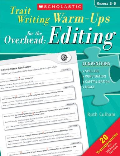 Cover for Trait-Writing Warm-Ups for the Overhead: Editing