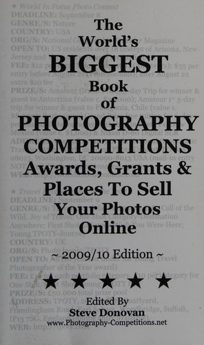 Cover for The world's biggest book of photography competitions, awards, grants & places to sell your photos online