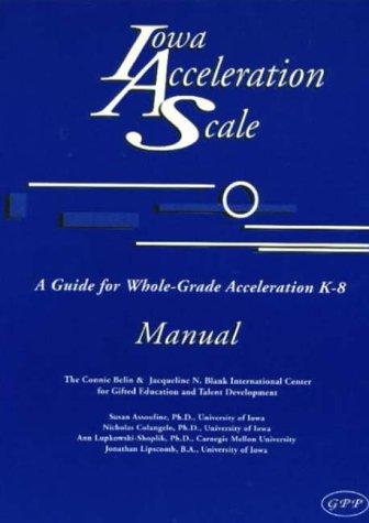 Cover for Iowa Acceleration Scale manual