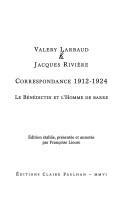 Cover for Correspondance, 1912-1924
