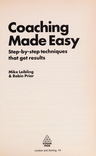 Cover for Coaching made easy