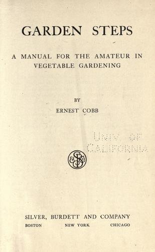 Cover for Garden steps