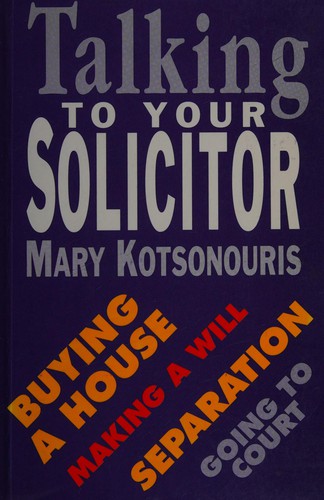 Cover for Talking to your solicitor