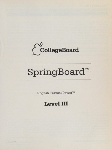 Cover for Springboard
