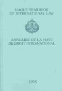 Cover for Hague Yearbook of International Law 1998 (Hague Yearbook of International Law/Annuaire De La Haye De Droit International)