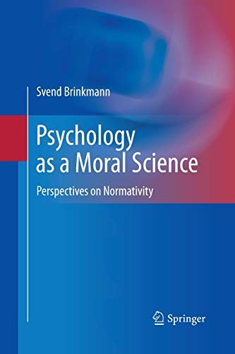 Cover for Psychology as a Moral Science