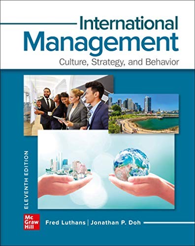 Cover for Loose Leaf for International Management