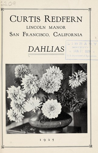 Cover for Dahlias