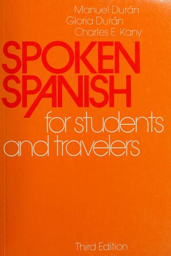 Cover for Spoken Spanish for students and travelers