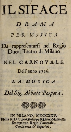 Cover for Il Siface