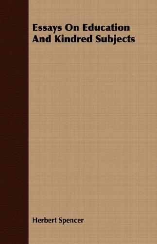 Cover for Essays On Education And Kindred Subjects