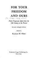 Cover for For your freedom and ours