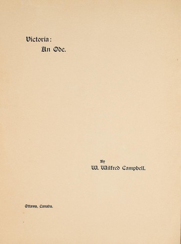 Cover for Victoria