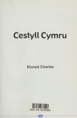 Cover for Cestyll Cymru.