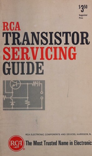 Cover for RCA transistor servicing guide.
