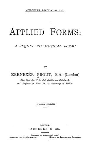 Cover for Applied forms