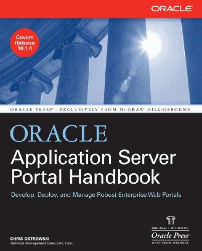 Cover for Oracle Application Server Portal Handbook