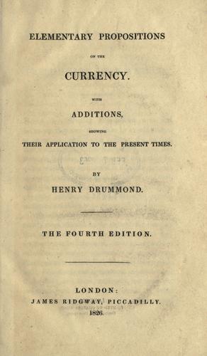 Cover for Elementary propositions on the currency, with additions showing their application to the present times.