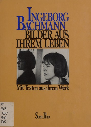 Cover for Ingeborg Bachmann