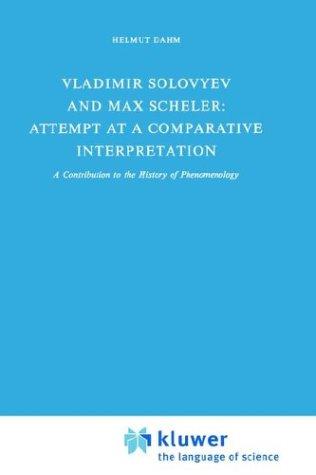 Cover for Vladimir Solovyev and Max Scheler