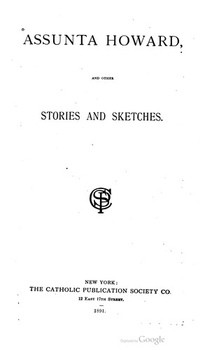 Cover for Assunta Howard And Other Stories And Sketches