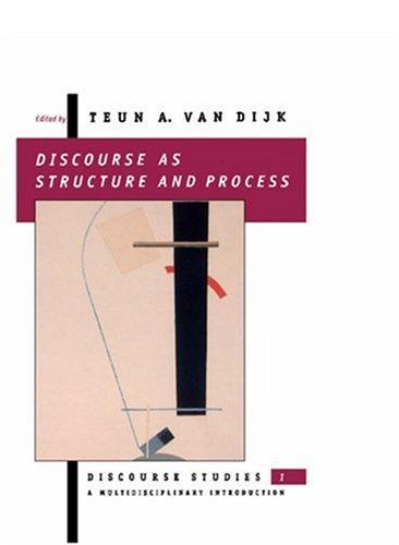 Cover for Discourse as Structure and Process (Discourse Studies: A Multidisciplinary Introductio)