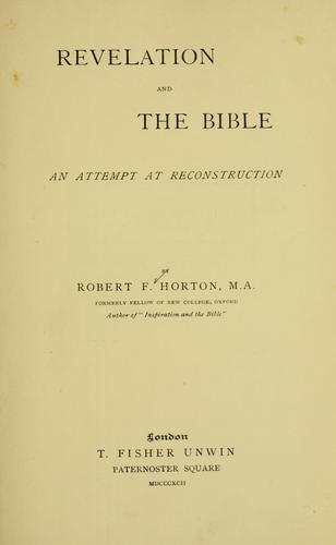 Cover for Revelation and the Bible