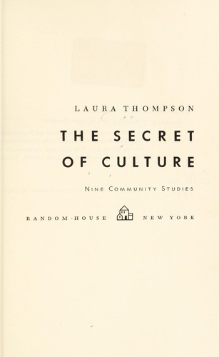 Cover for The secret of culture