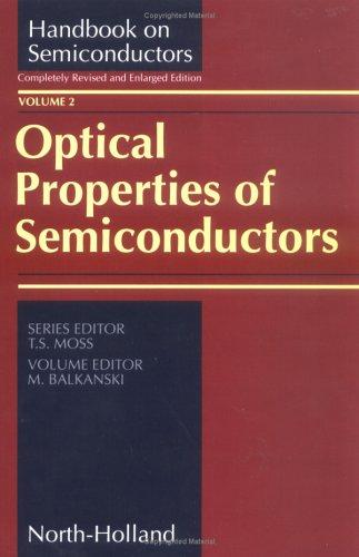 Cover for Optical properties of semiconductors
