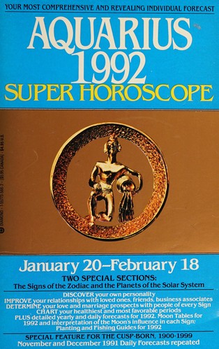 Cover for Super Horoscope Aquarius 1992