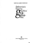 Cover for Dabartinės lietuvių kalbos gramatika