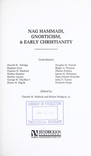 Cover for Nag Hammadi, gnosticism & early Christianity