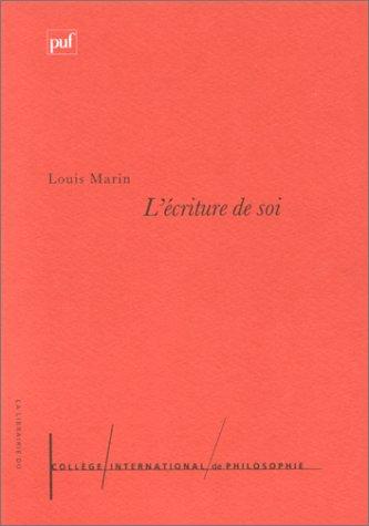 Cover for L' écriture de soi